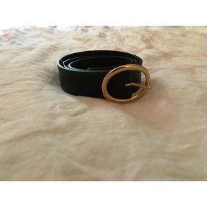 Black and Gold Zara Belt S/M